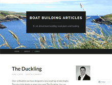 Tablet Screenshot of boatbuildingarticles.com